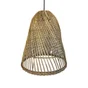 Suspension exterieure E27 max 25W naturel rotin Paulo