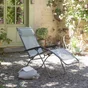 Relax de jardin en acier R clip LAFUMA MOBILIER Batyline, vert tilleul