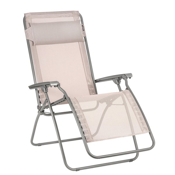 Relax de jardin en acier R clip LAFUMA MOBILIER Batyline, magnolia