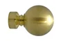 Lot de 2 embouts Boule, doré mat, pour tringle à rideau Diam.28 mm INSPIRE