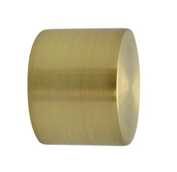 Lot de 2 embouts Bouchon, doré mat, pour tringle à rideau Diam.28 mm INSPIRE
