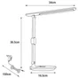 Lampe bureau aLEX PLUS 1000LM CCTDIM H35 NOI, INSPIRE