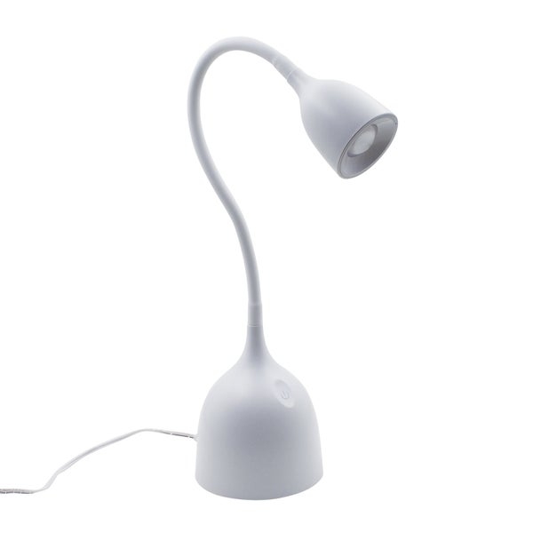 Lampe de bureau, plastique blanc, INSPIRE