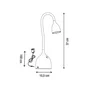 Lampe de bureau, plastique blanc, INSPIRE