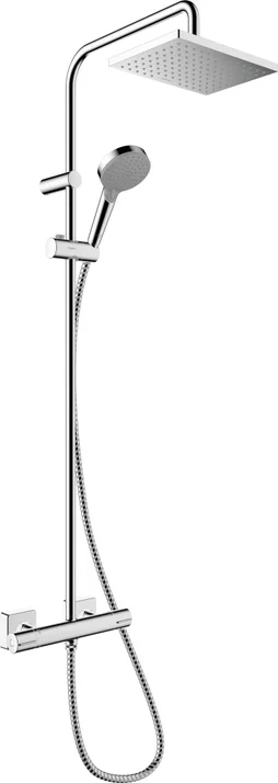 Colonne de douche thermostatique, HANSGROHE Vernis shape, Chrome