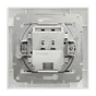 Sortie de câble complet Miluz, SCHNEIDER ELECTRIC, blanc