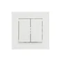 Double interrupteur va-et-vient complet Miluz, SCHNEIDER ELECTRIC, blanc