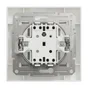 Poussoir complet Miluz, SCHNEIDER ELECTRIC, blanc