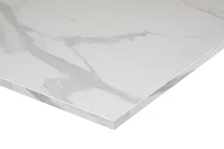 Plan de toilette aggloméré effet marbre blanc Ep.1.8 x l.60 x H.49 cm Remix