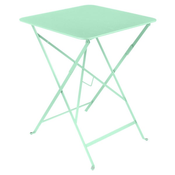 Table de jardin FERMOB carré 2 personnes vert opaline