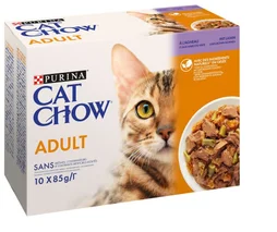Patée pour chat adulte à l'agneau haricots Cat Chow, PURINA, 10 x 85 g