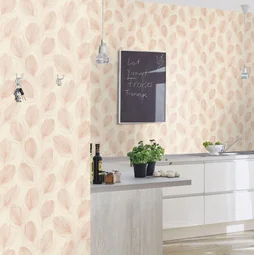 Papier peint plume pointille blanc