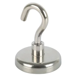 Crochet aimant, SUKI, diam. 36 mm, argent