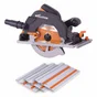 Scie circulaire filaire EVOLUTION, 185 mm, Rail 1020 mm