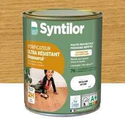Vitrificateur parquet Nature protect SYNTILOR, incolore satiné 0.75 l