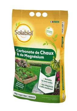 Chaux gazon SOLABIOL 10 kg 100 m²