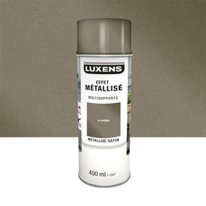 Peinture aérosol Multisupports LUXENS or antique métallisé 400 ml