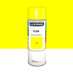 Peinture aérosol LUXENS jaune fluorescent 400 ml
