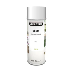 Peinture aérosol Multisupports LUXENS blanc satiné 400 ml