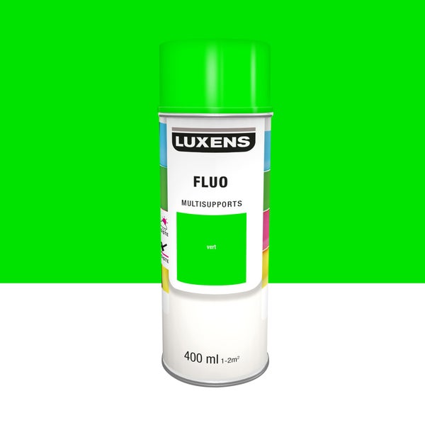 Peinture aérosol LUXENS vert fluorescent 400 ml