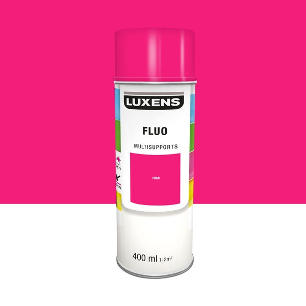 Peinture aérosol LUXENS rose fluorescent 400 ml