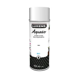 Peinture aérosol Aquaeo LUXENS blanc mat 400 ml