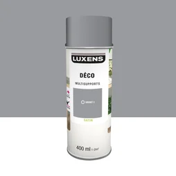 Peinture aérosol Multisupports LUXENS granit 3 satiné 400 ml