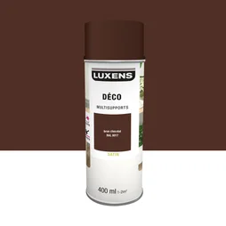 Peinture aérosol Multisupports LUXENS brun chocolat ral 8017 satiné 400 ml