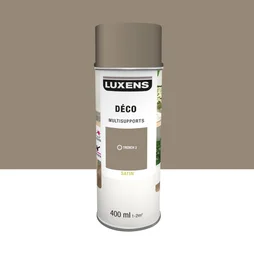 Bombe de peinture Multisupports LUXENS trench 3 satiné 400 ml