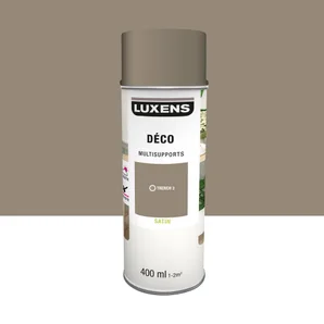 Bombe de peinture Multisupports LUXENS trench 3 satiné 400 ml