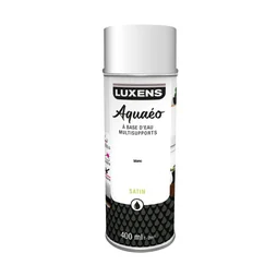 Peinture aérosol Aquaeo LUXENS blanc satiné 400 ml
