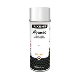 Peinture aérosol Aquaeo LUXENS blanc brillant 400 ml