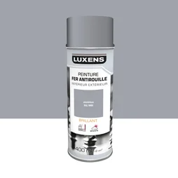 Peinture aérosol Fer antirouille LUXENS aluminium brillant 400 ml