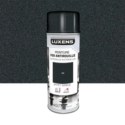 Peinture aerosol LUXENS noir mat 400 ml
