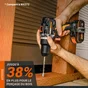 Perceuse visseuse à percussion sans fil WORX, 20 V 2 Ah, 2 batteries WT350.1 +30 accessoires