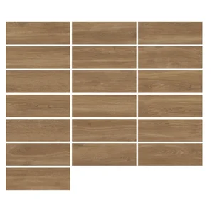 Carrelage sol intérieur effet bois l.20.5 x L.61.5 cm STN CERAMICA