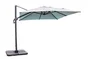Parasol déporté carré DCB GARDEN Sevilla, L.250 x l.250 cm, gris