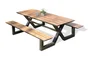 Table rectangulaire DCB GARDEN Vancouver, 8 personnes, gris/argent