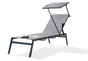 Bain de soleil en aluminium DCB GARDEN Toscane, gris/argent