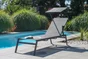 Bain de soleil en aluminium DCB GARDEN Toscane, gris/argent