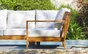 Salon de jardin aluminium DCB GARDEN Majorque, 5 personnes, naturel/gris