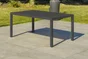 Salon de jardin aluminium DCB GARDEN Cayenne, 7 personnes, noir