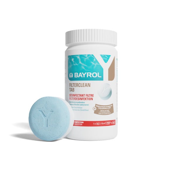 Produits d'entretien piscine BAYROL Filterclean, pastille, 1 kg