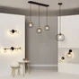 Spot INSPIRE Mallow, métal noir naturel E14