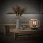 Lampe Pecan bambou, acier, beige, H.17.5 cm INSPIRE, E27