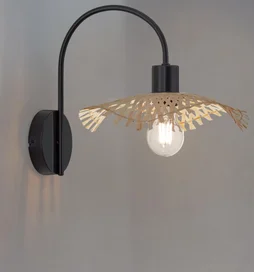 Applique E27 bambou naturel INSPIRE Pizzi