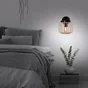 Applique E27, acier / bambou beige, Pécan, INSPIRE