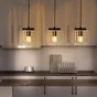 Suspension Pecan, 3 lumières 3xE27, L.70cm, bambou, INSPIRE