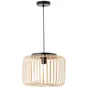 Suspension Pecan bambou, bambou, beige, Diam.38 cm INSPIRE, E27