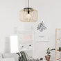 Suspension Pecan bambou, bambou, beige, Diam.38 cm INSPIRE, E27